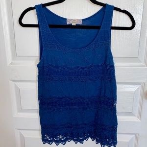 Navy blue tank top
